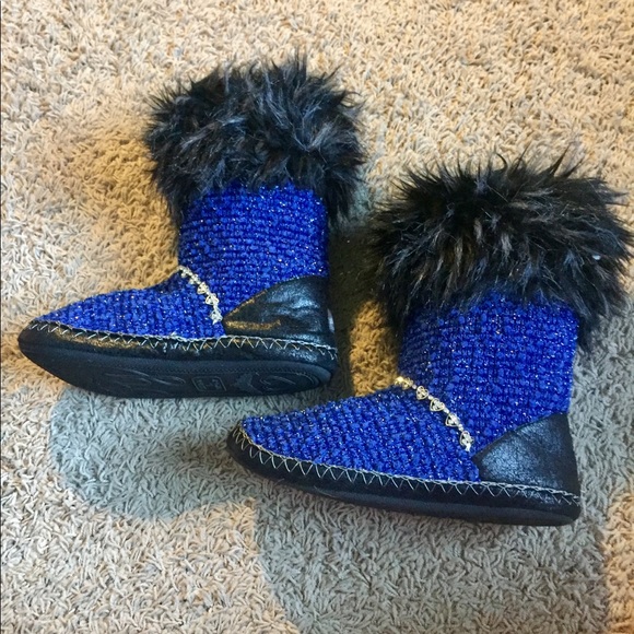 blue sparkly boots
